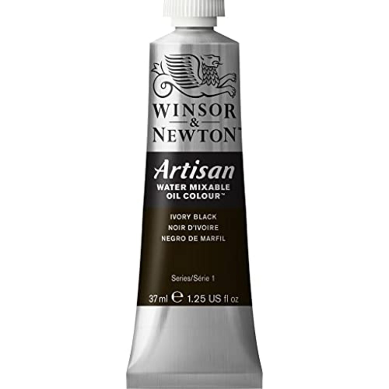 Artisan Water Mixable Oil Colour, 1.25-oz (37ml), Ivory Black